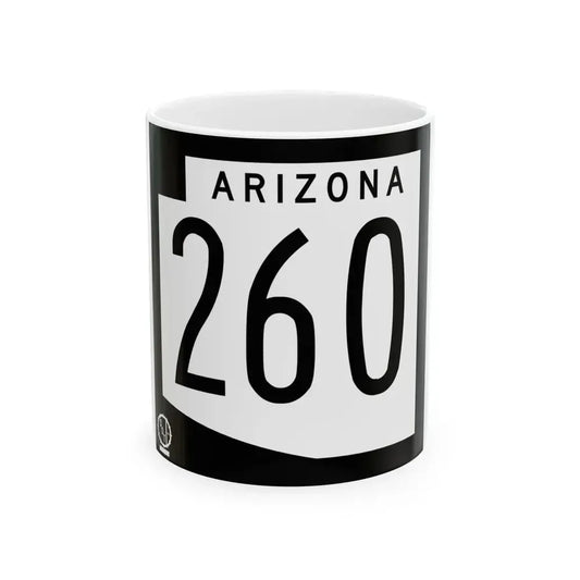 Arizona 260 1978 (Arizona) (Road Sign) White Coffee Mug 11oz - Go Mug Yourself