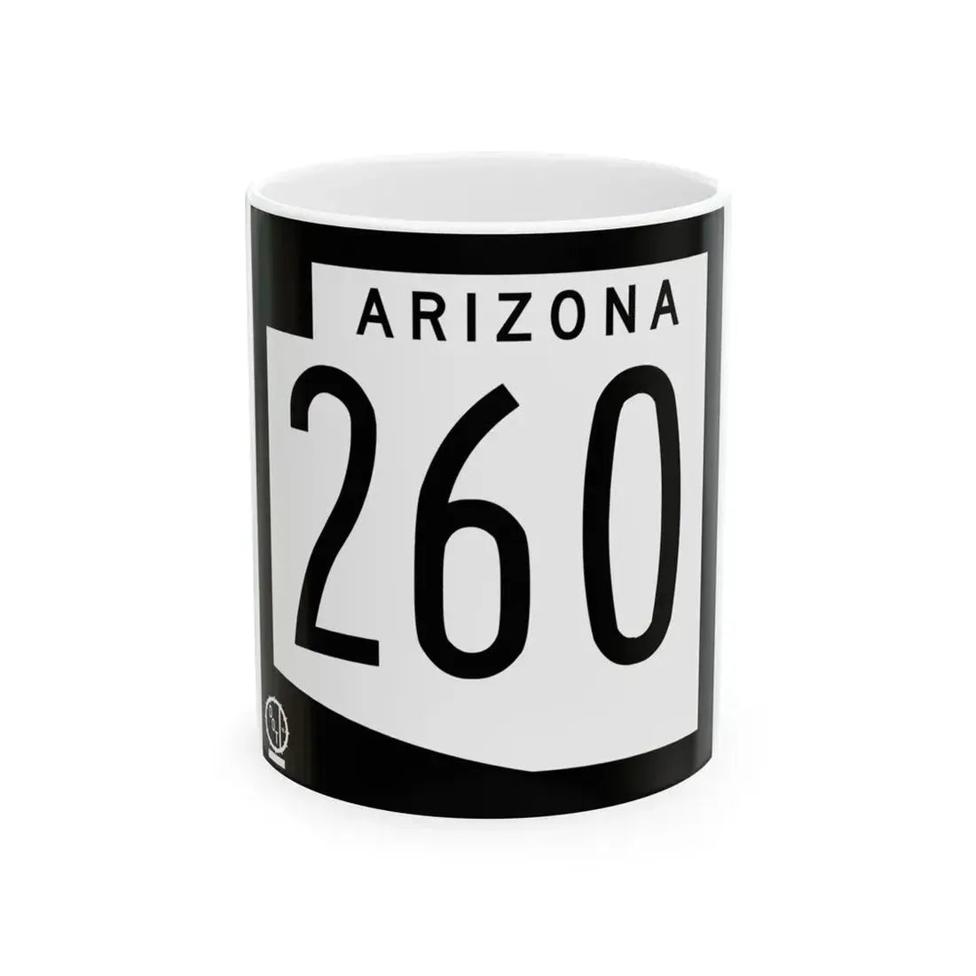 Arizona 260 1978 (Arizona) (Road Sign) White Coffee Mug 11oz - Go Mug Yourself