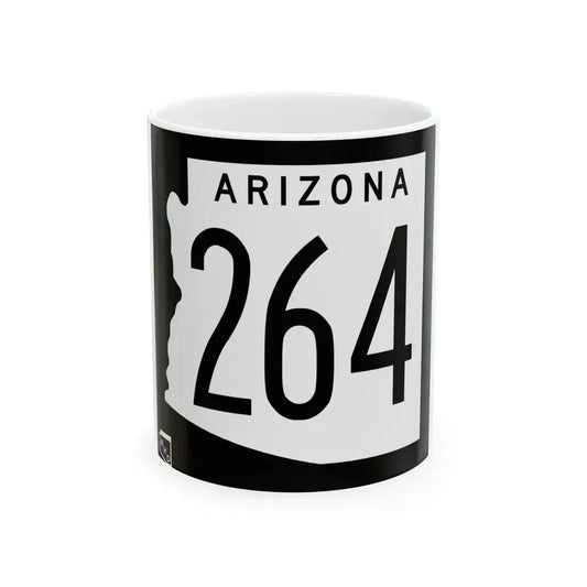 Arizona 264 1963 (Arizona) (Road Sign) White Coffee Mug 11oz - Go Mug Yourself
