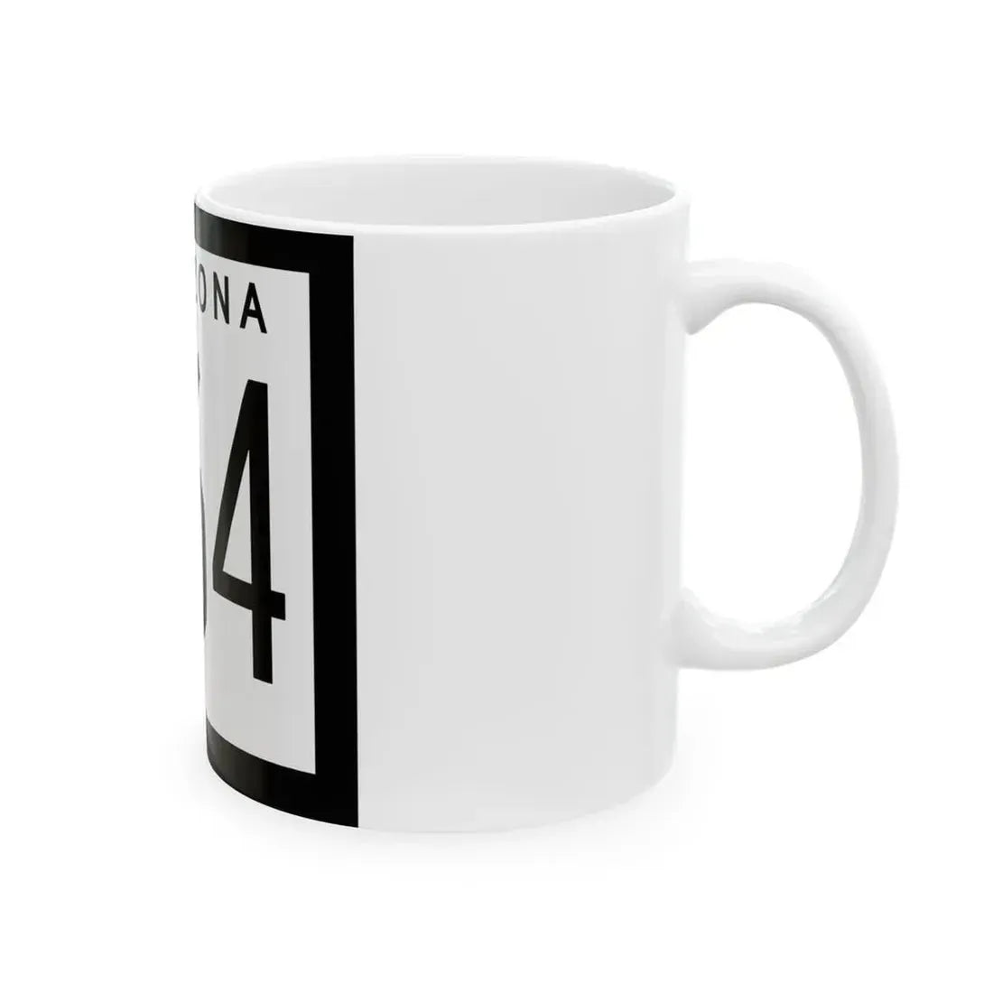 Arizona 264 1963 (Arizona) (Road Sign) White Coffee Mug - Go Mug Yourself