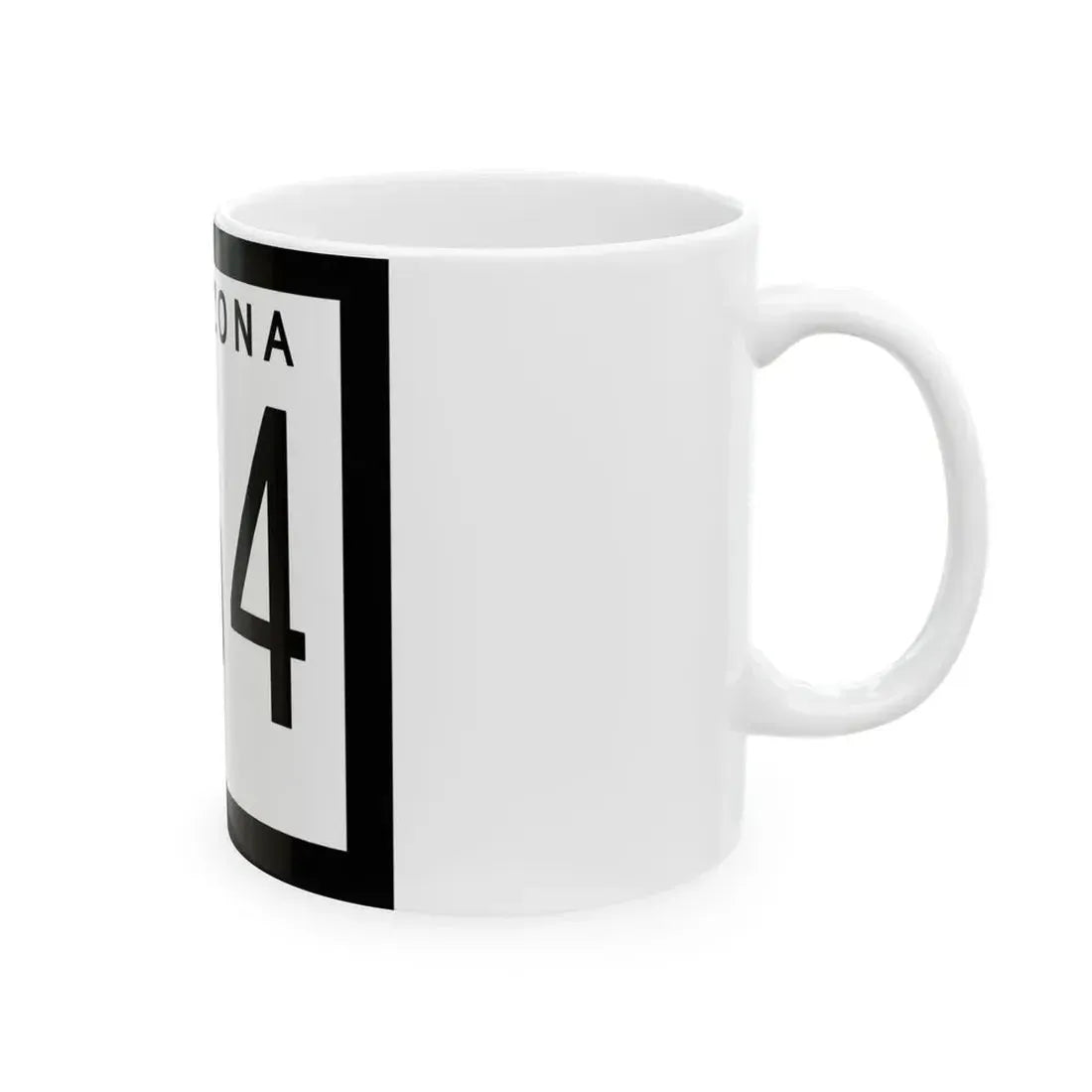 Arizona 264 1978 (Arizona) (Road Sign) White Coffee Mug - Go Mug Yourself