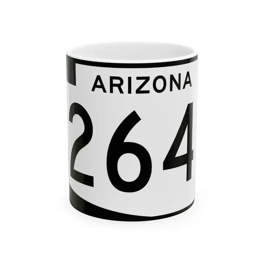 Arizona 264 (Arizona) (Road Sign) White Coffee Mug 11oz - Go Mug Yourself