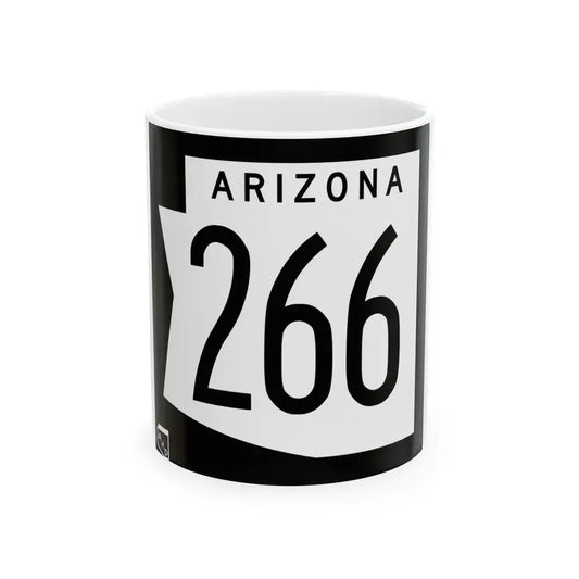 Arizona 266 1973 (Arizona) (Road Sign) White Coffee Mug 11oz - Go Mug Yourself