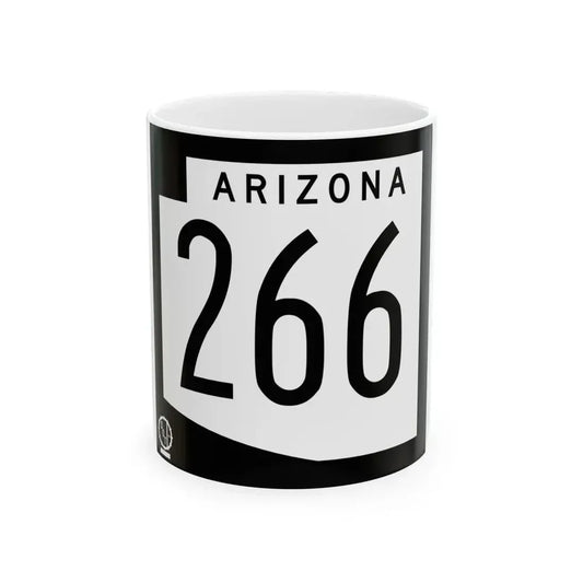 Arizona 266 1978 (Arizona) (Road Sign) White Coffee Mug 11oz - Go Mug Yourself