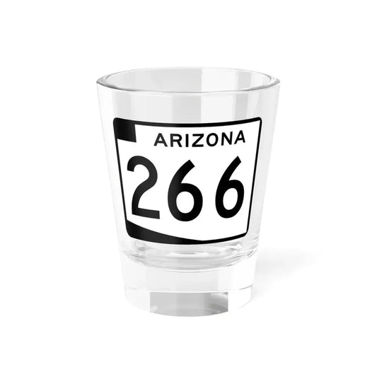 Arizona 266 (Arizona) (Road Sign) Shot Glass 1.5oz 1.5oz - Go Mug Yourself