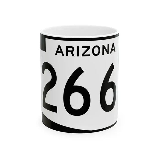 Arizona 266 (Arizona) (Road Sign) White Coffee Mug 11oz - Go Mug Yourself