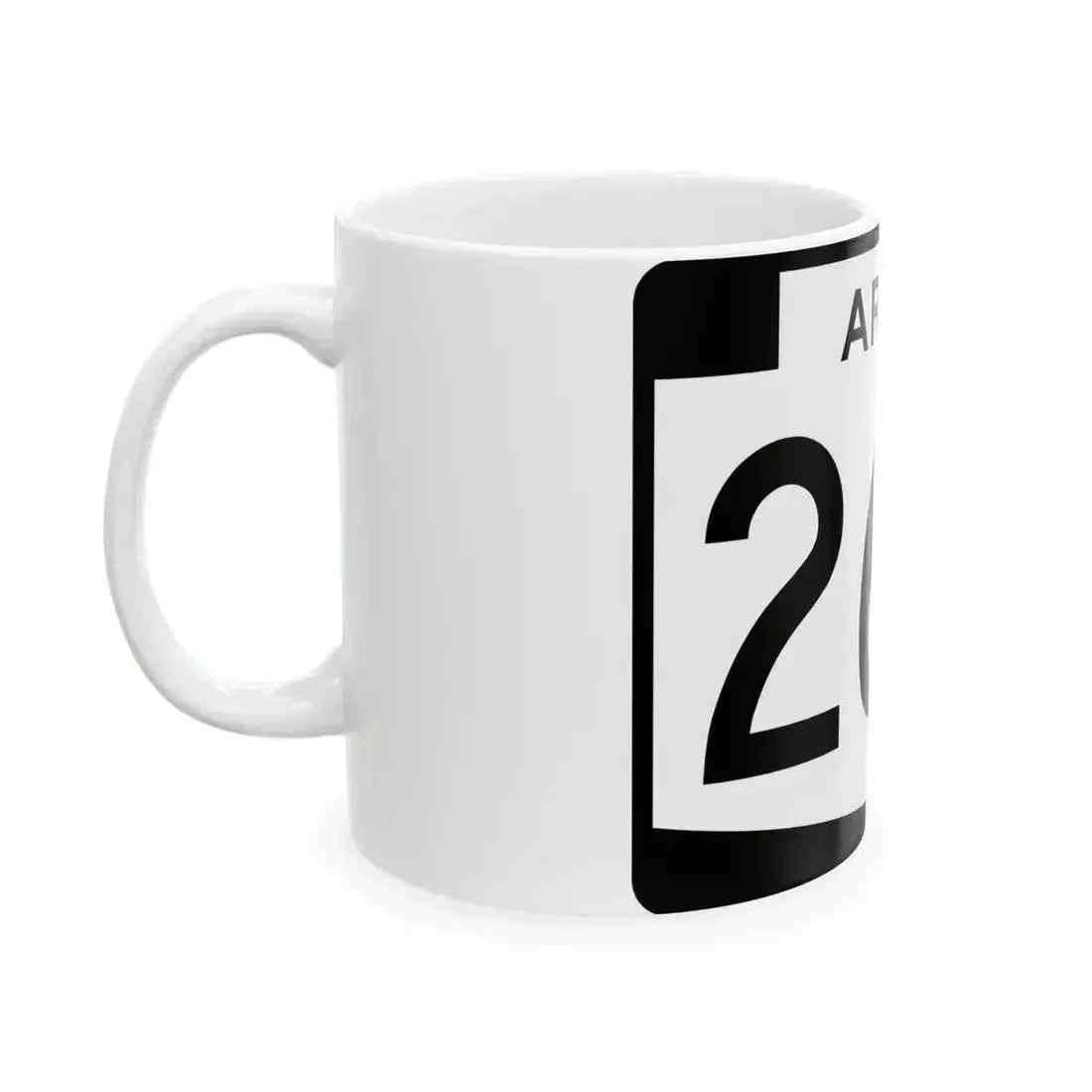 Arizona 266 (Arizona) (Road Sign) White Coffee Mug - Go Mug Yourself