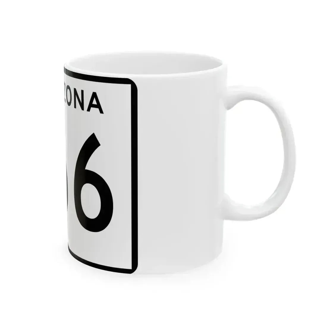 Arizona 266 (Arizona) (Road Sign) White Coffee Mug - Go Mug Yourself