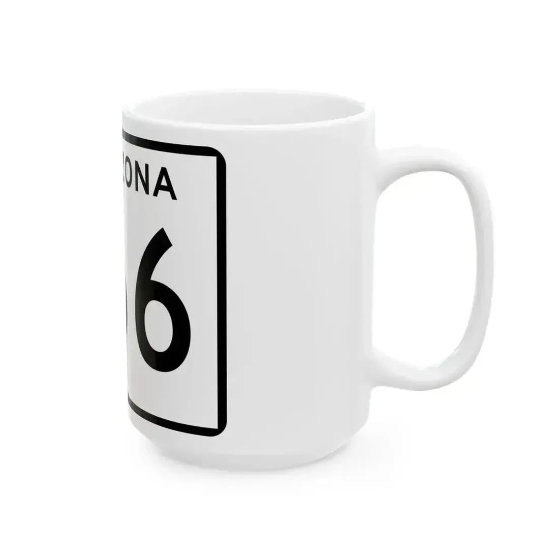 Arizona 266 (Arizona) (Road Sign) White Coffee Mug - Go Mug Yourself
