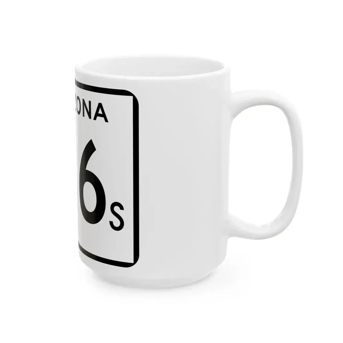 Arizona 266S (Arizona) (Road Sign) White Coffee Mug - Go Mug Yourself