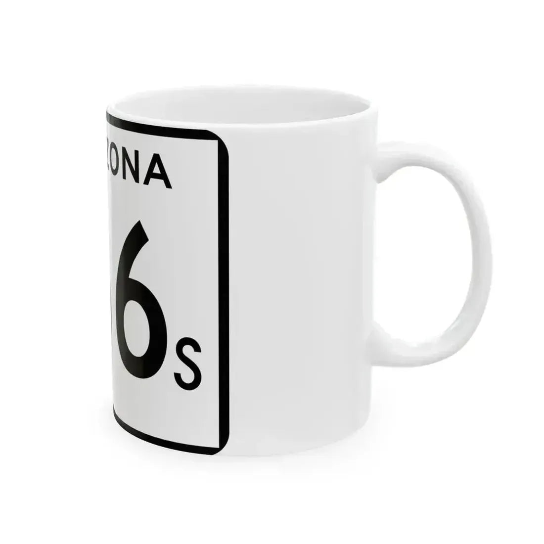 Arizona 266S (Arizona) (Road Sign) White Coffee Mug - Go Mug Yourself