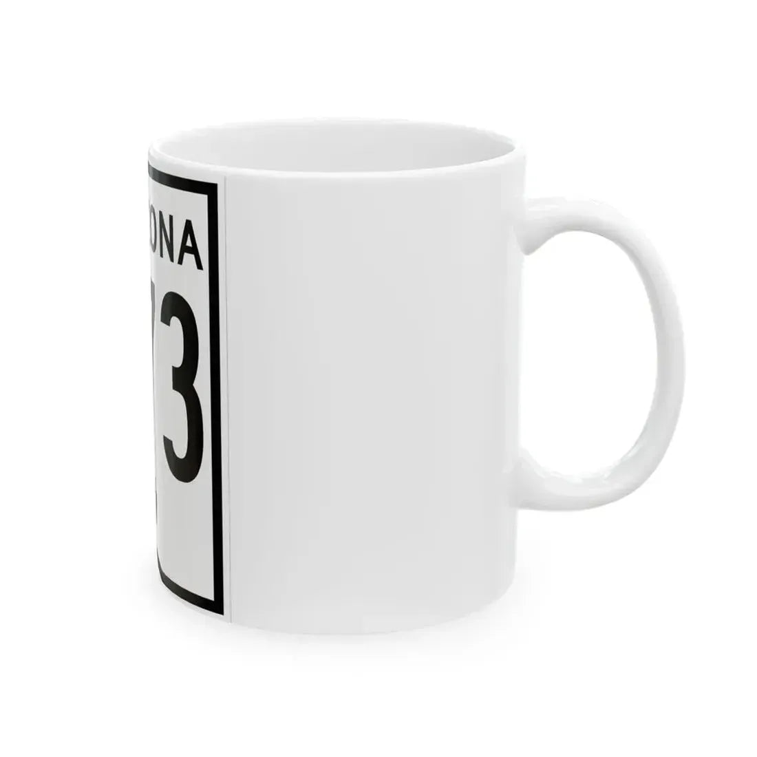 Arizona 273 1956 (Arizona) (Road Sign) White Coffee Mug - Go Mug Yourself