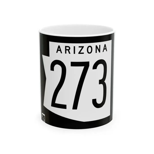 Arizona 273 1973 (Arizona) (Road Sign) White Coffee Mug 11oz - Go Mug Yourself