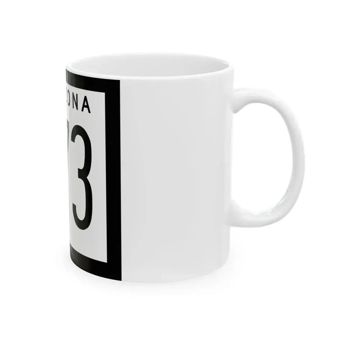 Arizona 273 1973 (Arizona) (Road Sign) White Coffee Mug - Go Mug Yourself