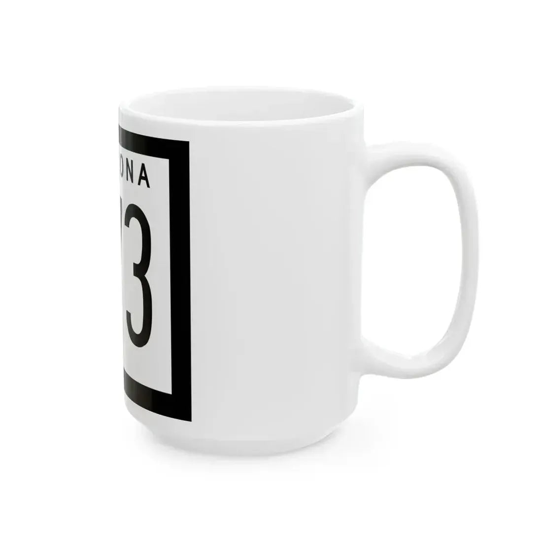 Arizona 273 1973 (Arizona) (Road Sign) White Coffee Mug - Go Mug Yourself