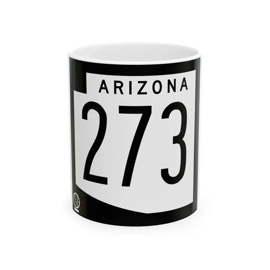 Arizona 273 1978 (Arizona) (Road Sign) White Coffee Mug 11oz - Go Mug Yourself