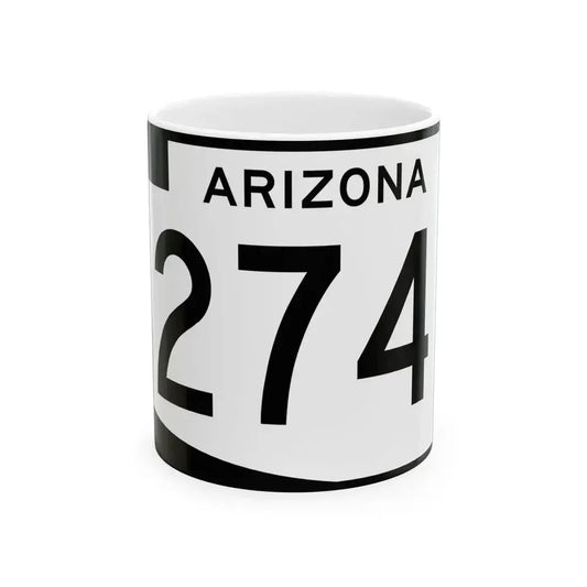 Arizona 274 (Arizona) (Road Sign) White Coffee Mug 11oz - Go Mug Yourself