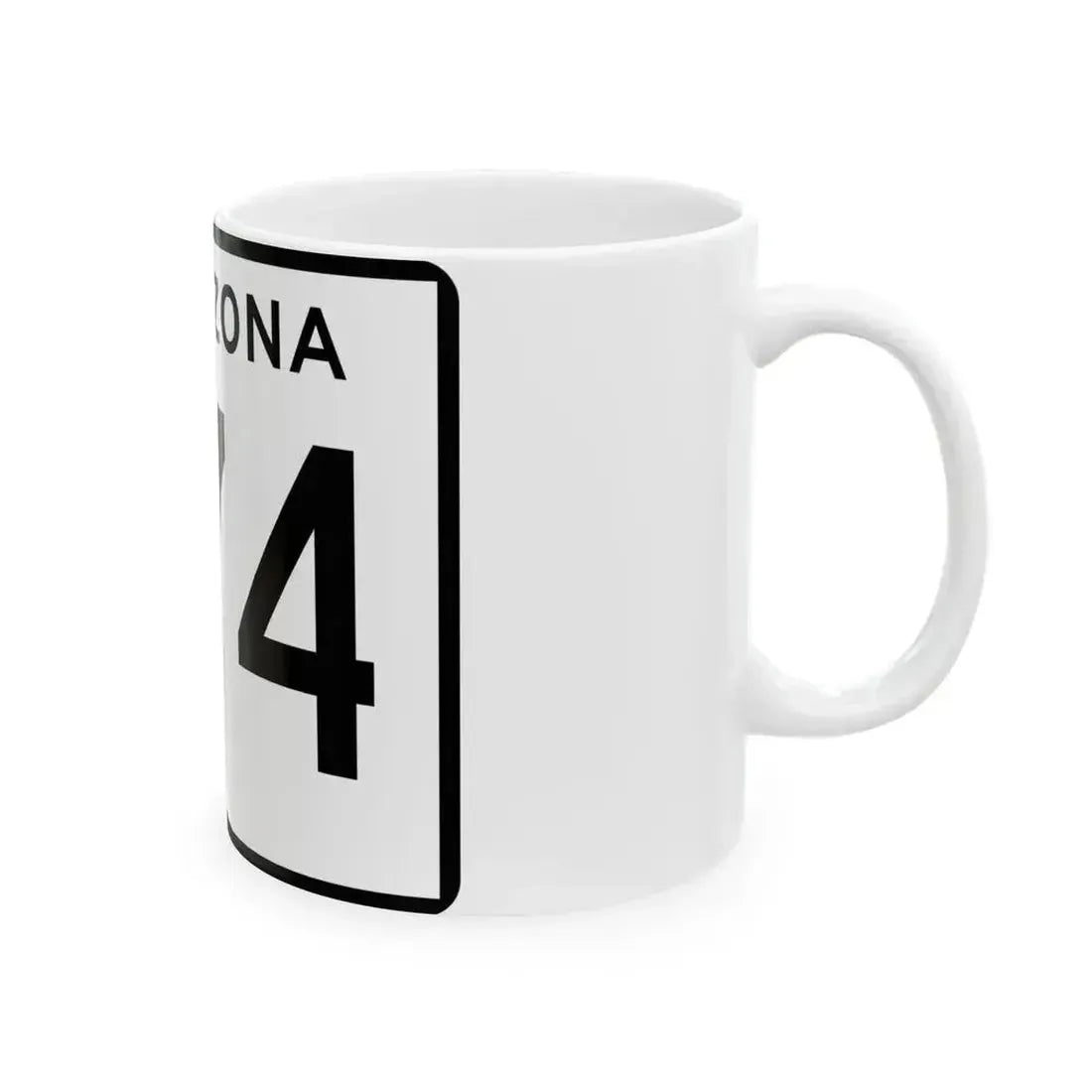 Arizona 274 (Arizona) (Road Sign) White Coffee Mug - Go Mug Yourself