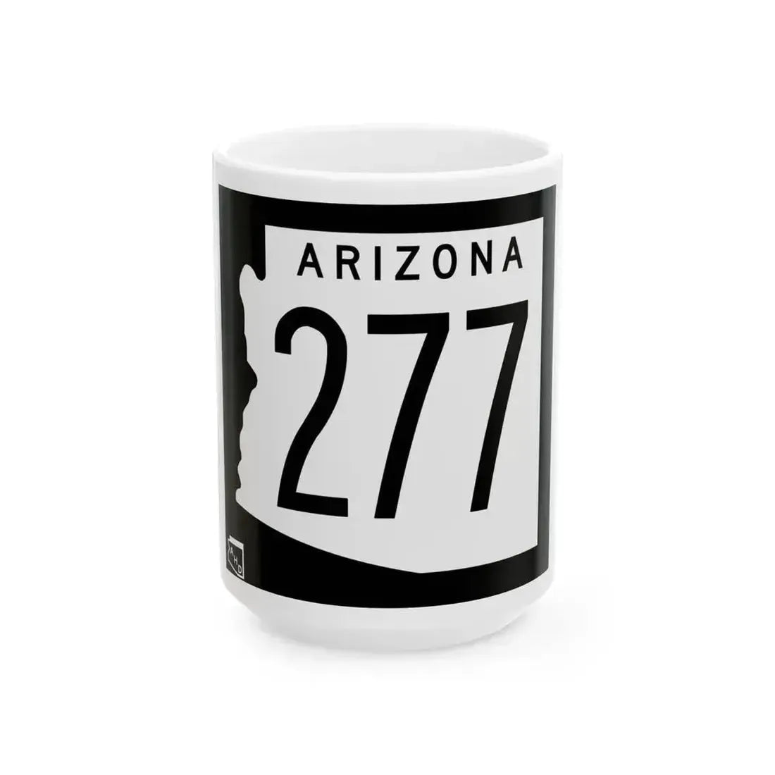 Arizona 277 1963 (Arizona) (Road Sign) White Coffee Mug - Go Mug Yourself
