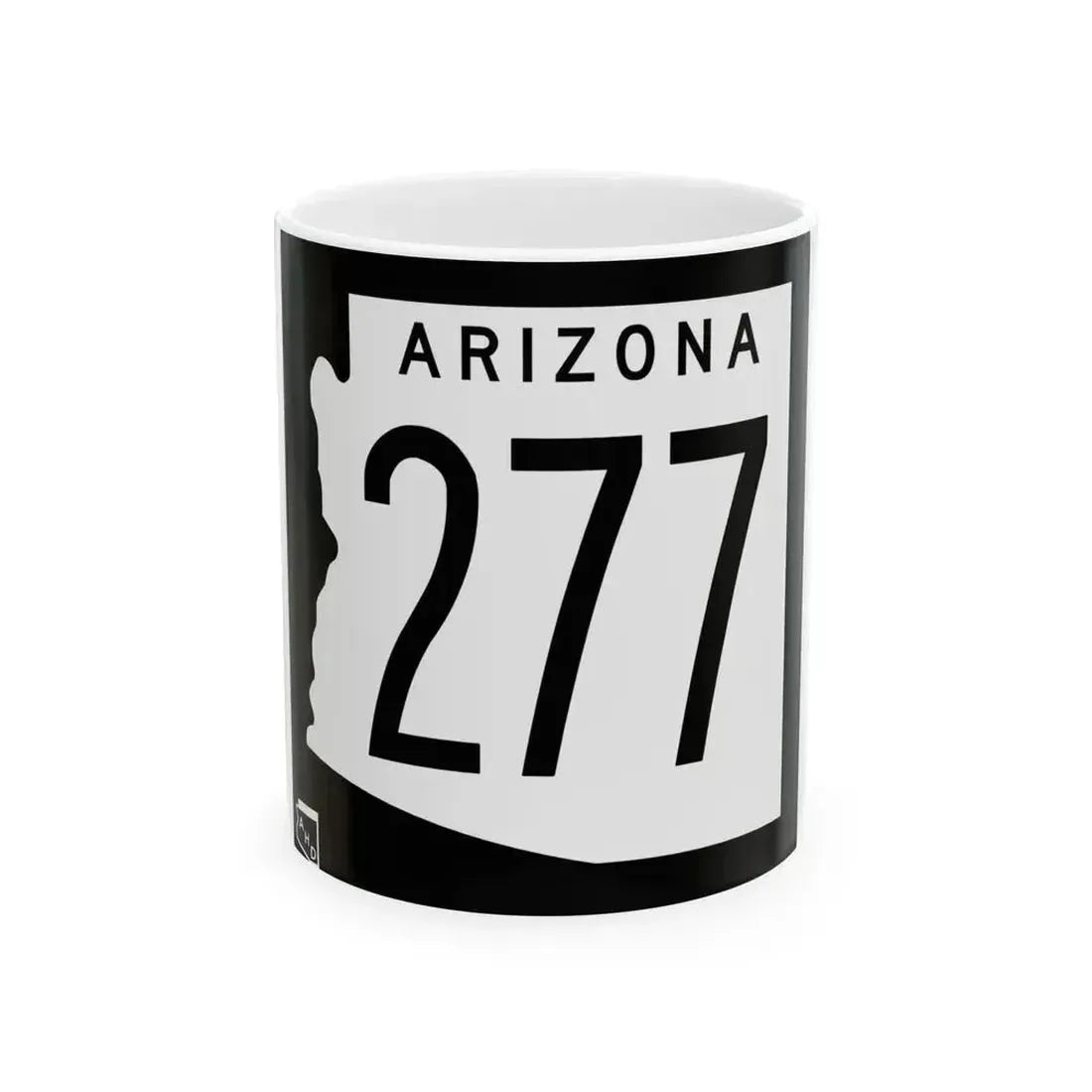 Arizona 277 1963 (Arizona) (Road Sign) White Coffee Mug - Go Mug Yourself