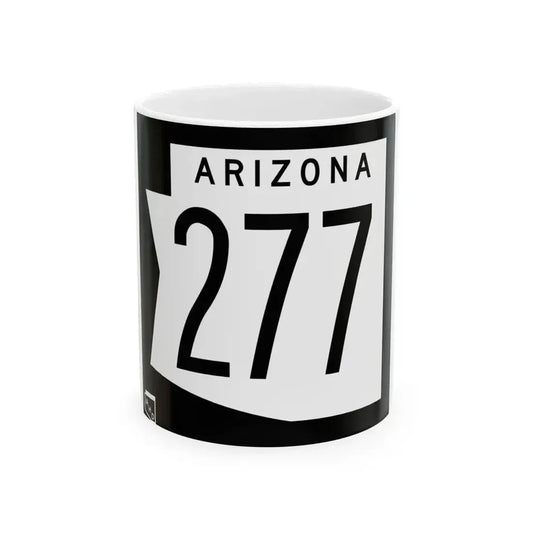 Arizona 277 1973 (Arizona) (Road Sign) White Coffee Mug 11oz - Go Mug Yourself