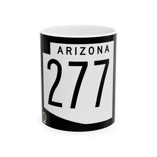 Arizona 277 1978 (Arizona) (Road Sign) White Coffee Mug 11oz - Go Mug Yourself
