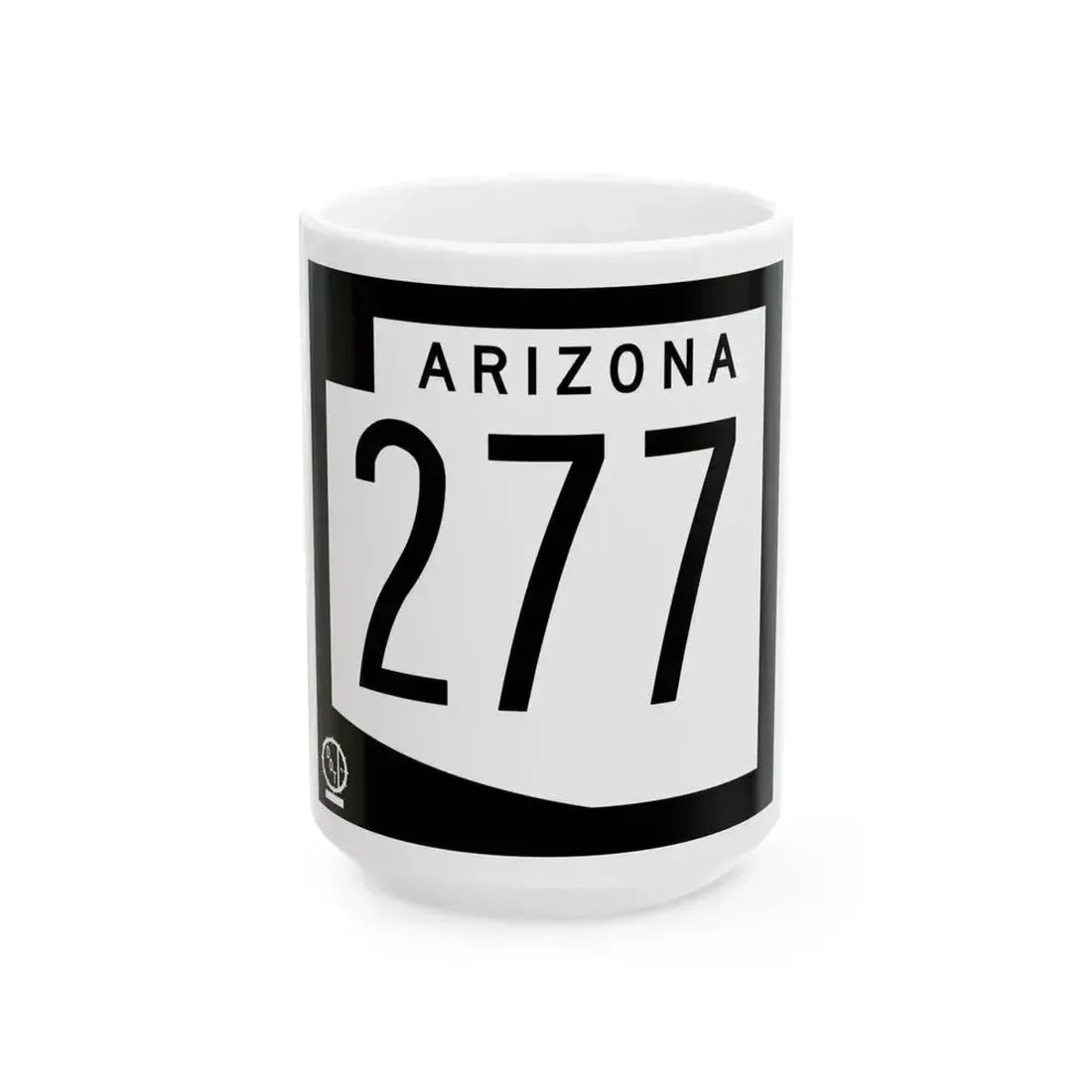 Arizona 277 1978 (Arizona) (Road Sign) White Coffee Mug 15oz - Go Mug Yourself