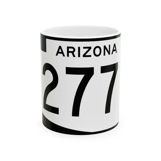 Arizona 277 (Arizona) (Road Sign) White Coffee Mug 11oz - Go Mug Yourself