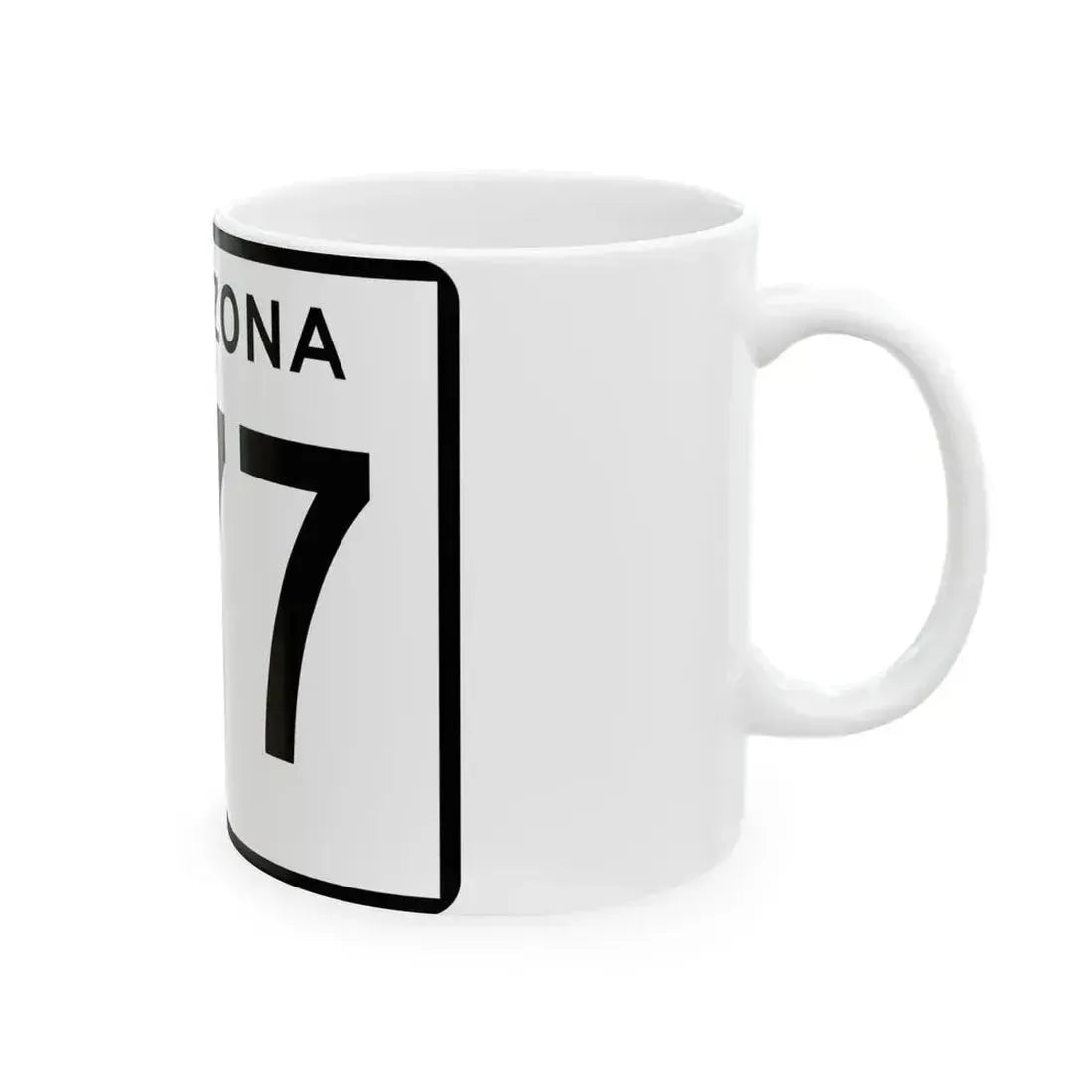 Arizona 277 (Arizona) (Road Sign) White Coffee Mug - Go Mug Yourself