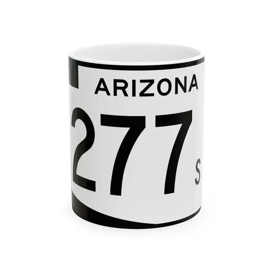 Arizona 277S (Arizona) (Road Sign) White Coffee Mug 11oz - Go Mug Yourself