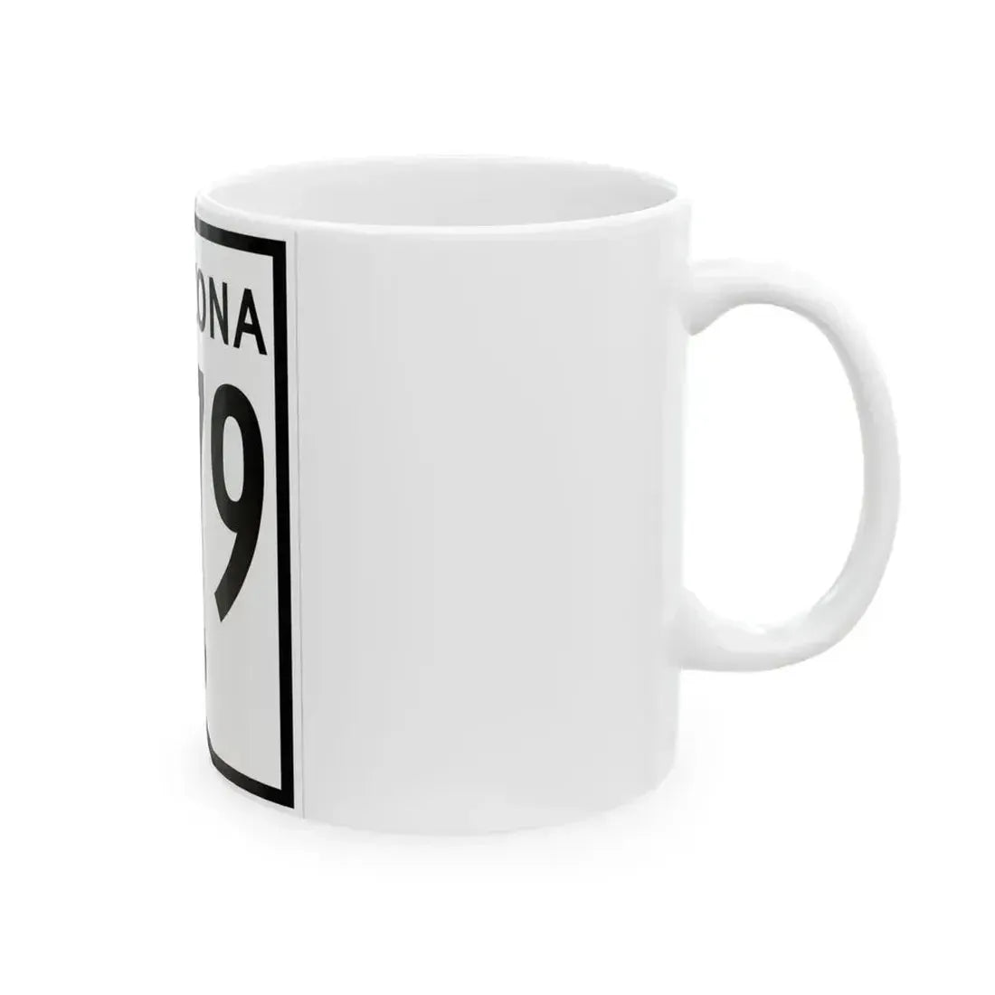Arizona 279 1956 (Arizona) (Road Sign) White Coffee Mug - Go Mug Yourself