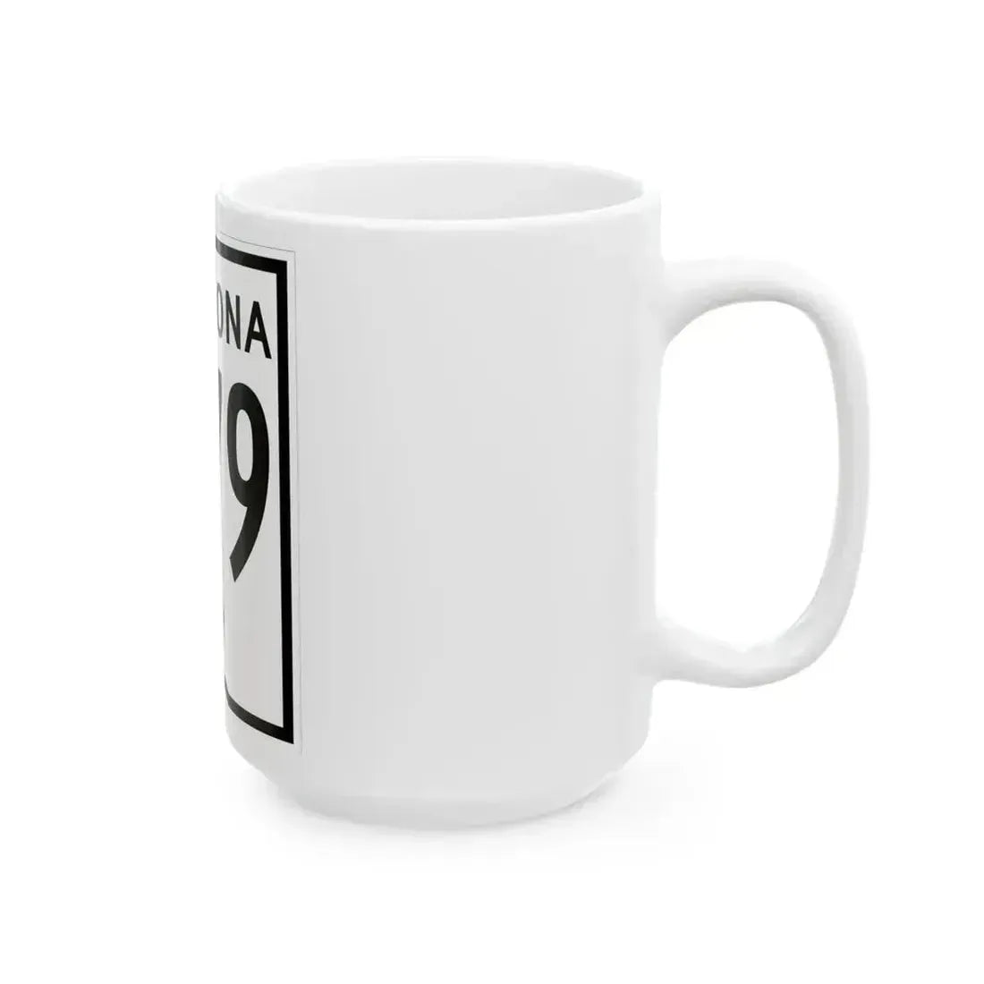 Arizona 279 1956 (Arizona) (Road Sign) White Coffee Mug - Go Mug Yourself