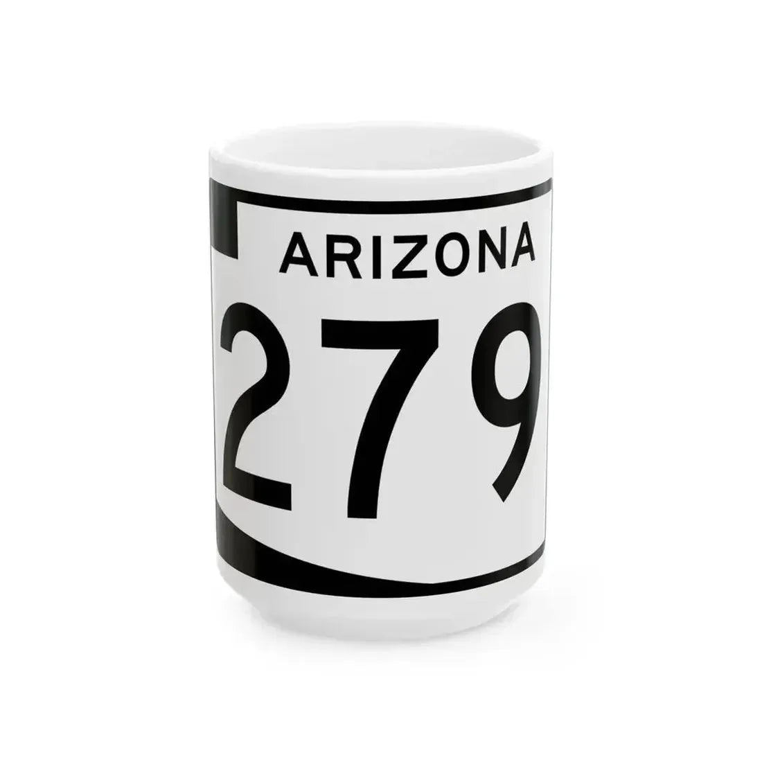 Arizona 279 (Arizona) (Road Sign) White Coffee Mug 15oz - Go Mug Yourself