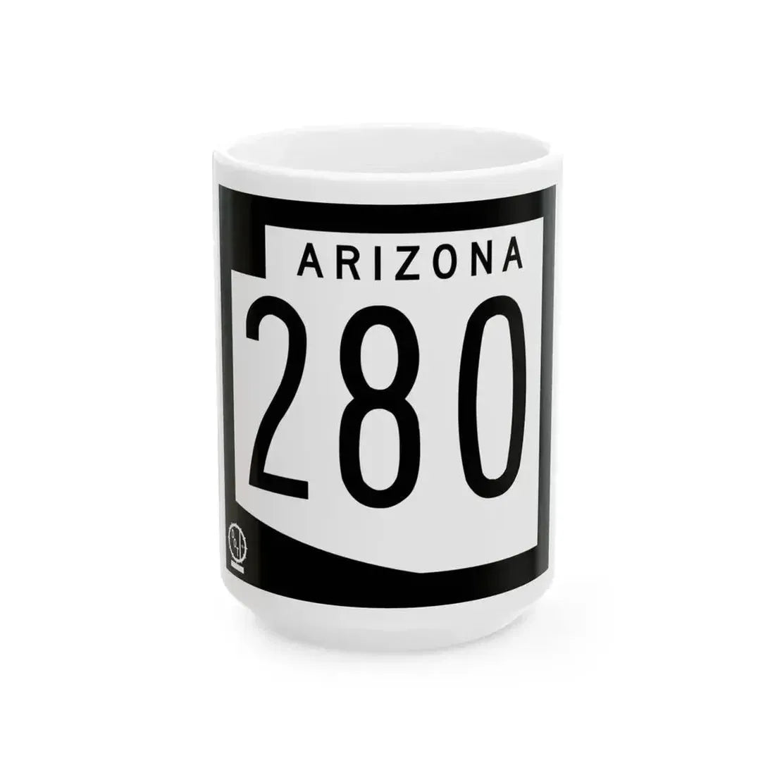 Arizona 280 1978 (Arizona) (Road Sign) White Coffee Mug 15oz - Go Mug Yourself
