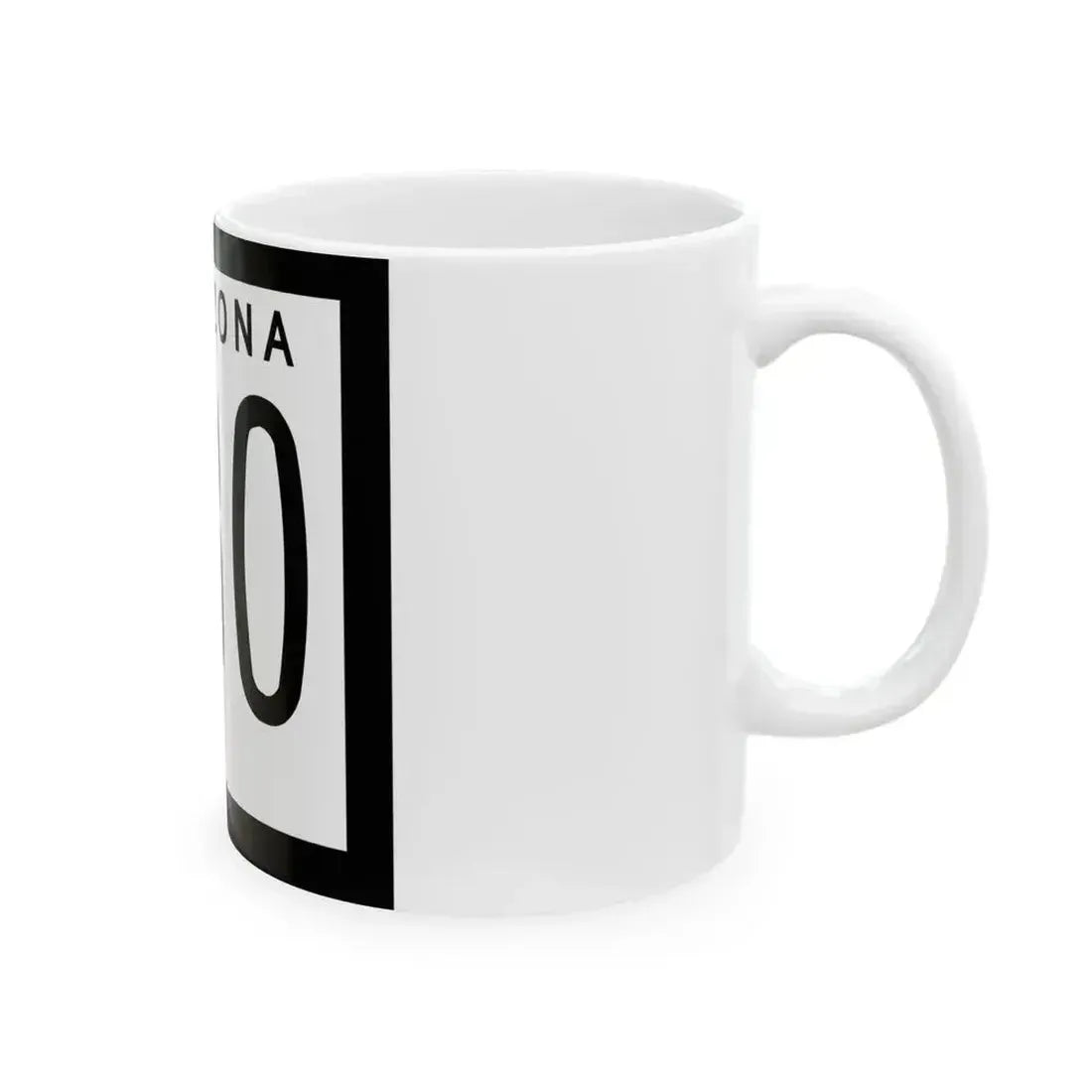 Arizona 280 1978 (Arizona) (Road Sign) White Coffee Mug - Go Mug Yourself