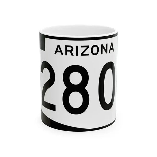 Arizona 280 (Arizona) (Road Sign) White Coffee Mug 11oz - Go Mug Yourself