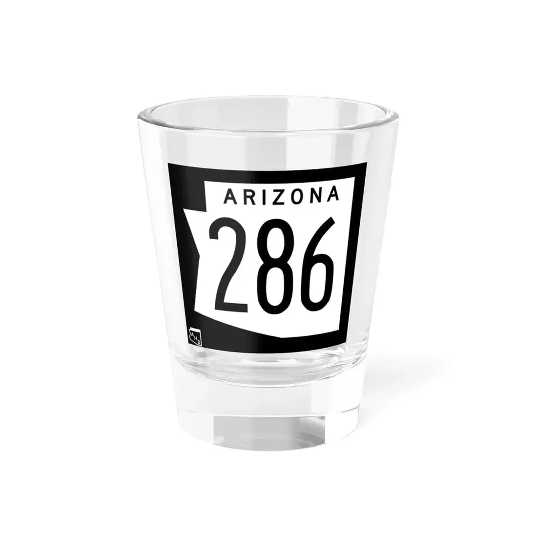 Arizona 286 1973 (Arizona) (Road Sign) Shot Glass 1.5oz 1.5oz - Go Mug Yourself