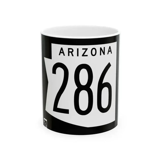 Arizona 286 1973 (Arizona) (Road Sign) White Coffee Mug 11oz - Go Mug Yourself
