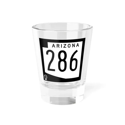 Arizona 286 1978 (Arizona) (Road Sign) Shot Glass 1.5oz 1.5oz - Go Mug Yourself