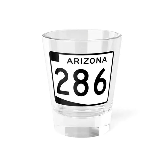 Arizona 286 (Arizona) (Road Sign) Shot Glass 1.5oz 1.5oz - Go Mug Yourself