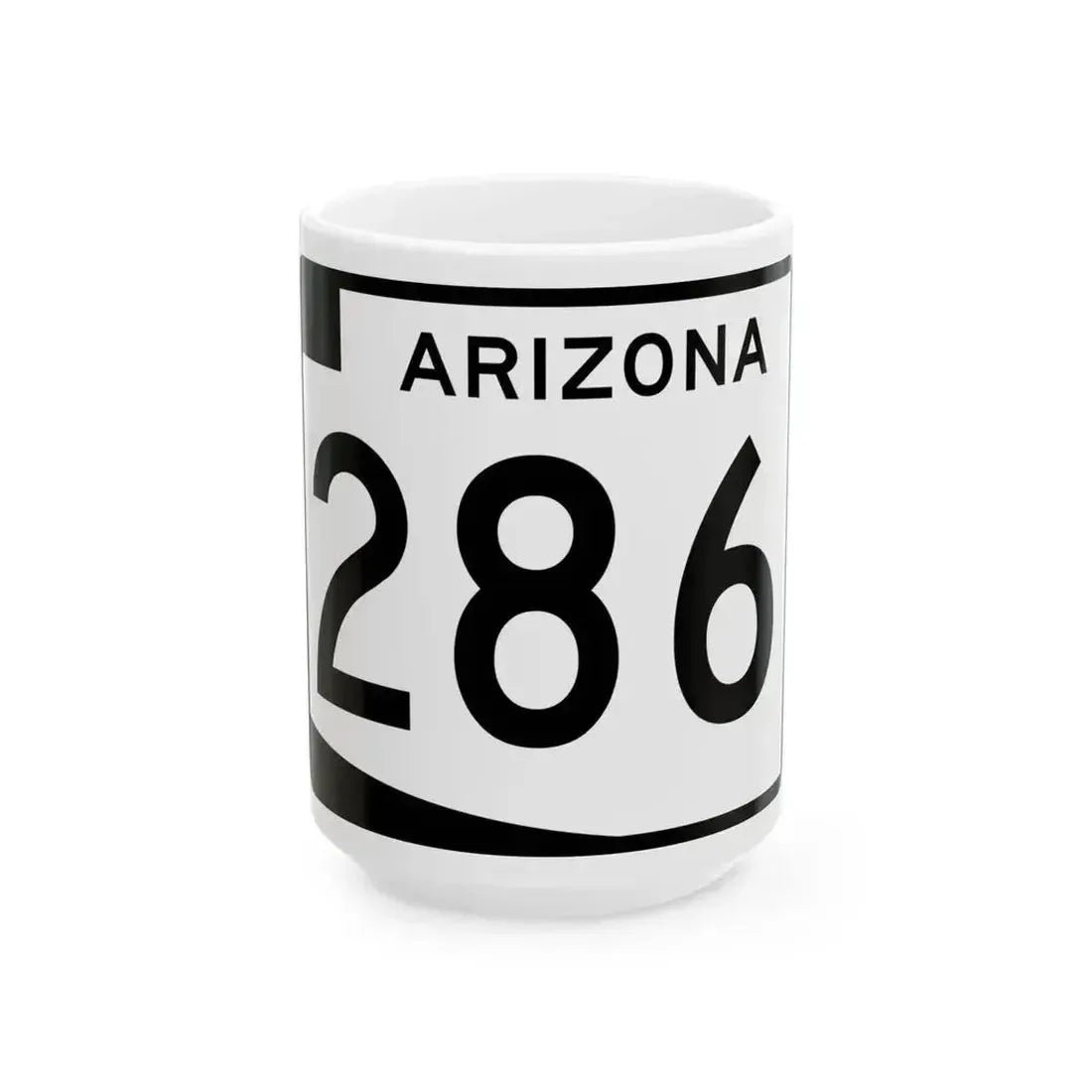 Arizona 286 (Arizona) (Road Sign) White Coffee Mug 15oz - Go Mug Yourself