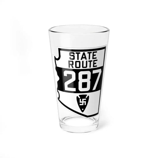 Arizona 287 1927 (Arizona) (Road Sign) Pint Glss 16oz 16oz - Go Mug Yourself