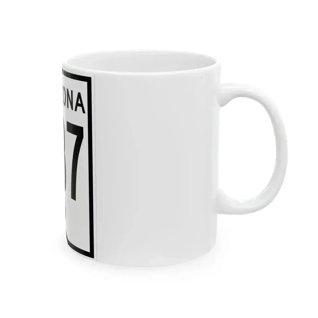 Arizona 287 1956 (Arizona) (Road Sign) White Coffee Mug - Go Mug Yourself