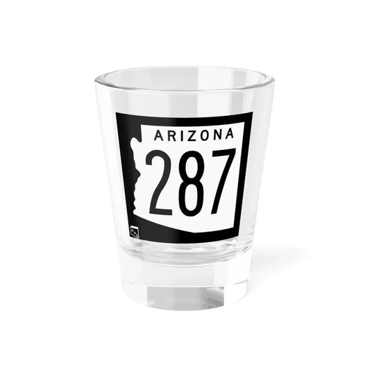 Arizona 287 1963 (Arizona) (Road Sign) Shot Glass 1.5oz 1.5oz - Go Mug Yourself