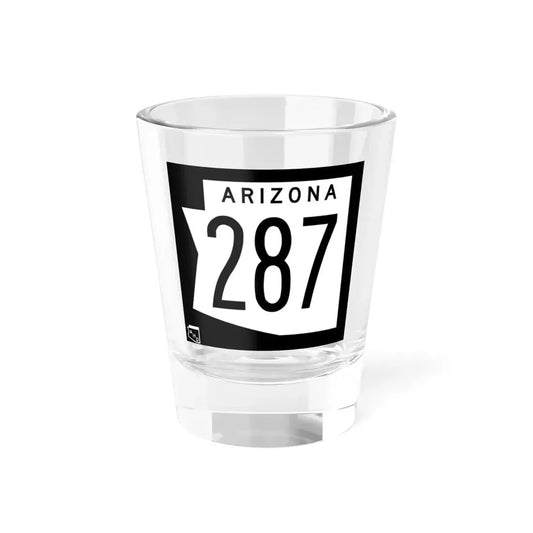 Arizona 287 1973 (Arizona) (Road Sign) Shot Glass 1.5oz 1.5oz - Go Mug Yourself