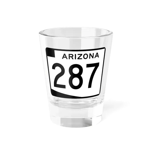 Arizona 287 (Arizona) (Road Sign) Shot Glass 1.5oz 1.5oz - Go Mug Yourself