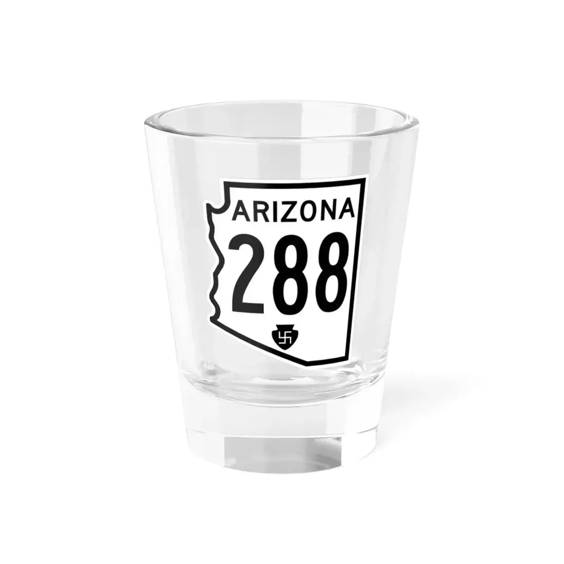 Arizona 288 1956 (Arizona) (Road Sign) Shot Glass 1.5oz 1.5oz - Go Mug Yourself