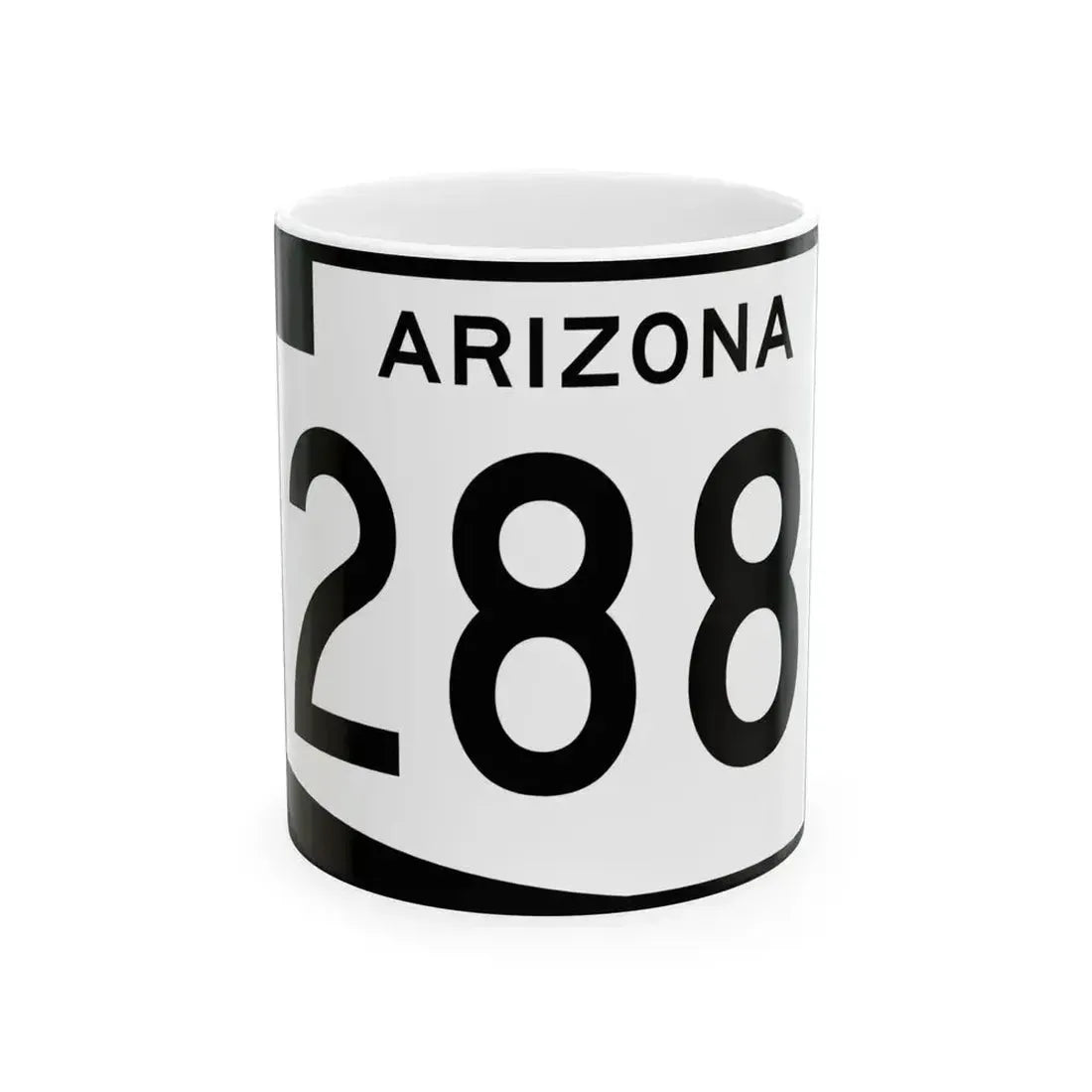Arizona 288 (Arizona) (Road Sign) White Coffee Mug 11oz - Go Mug Yourself