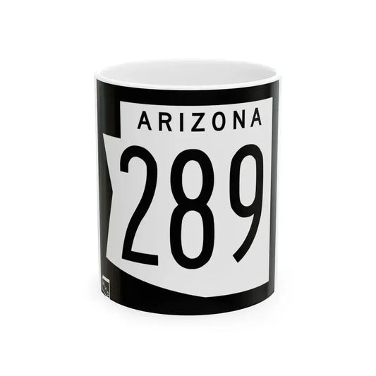 Arizona 289 1973 (Arizona) (Road Sign) White Coffee Mug 11oz - Go Mug Yourself