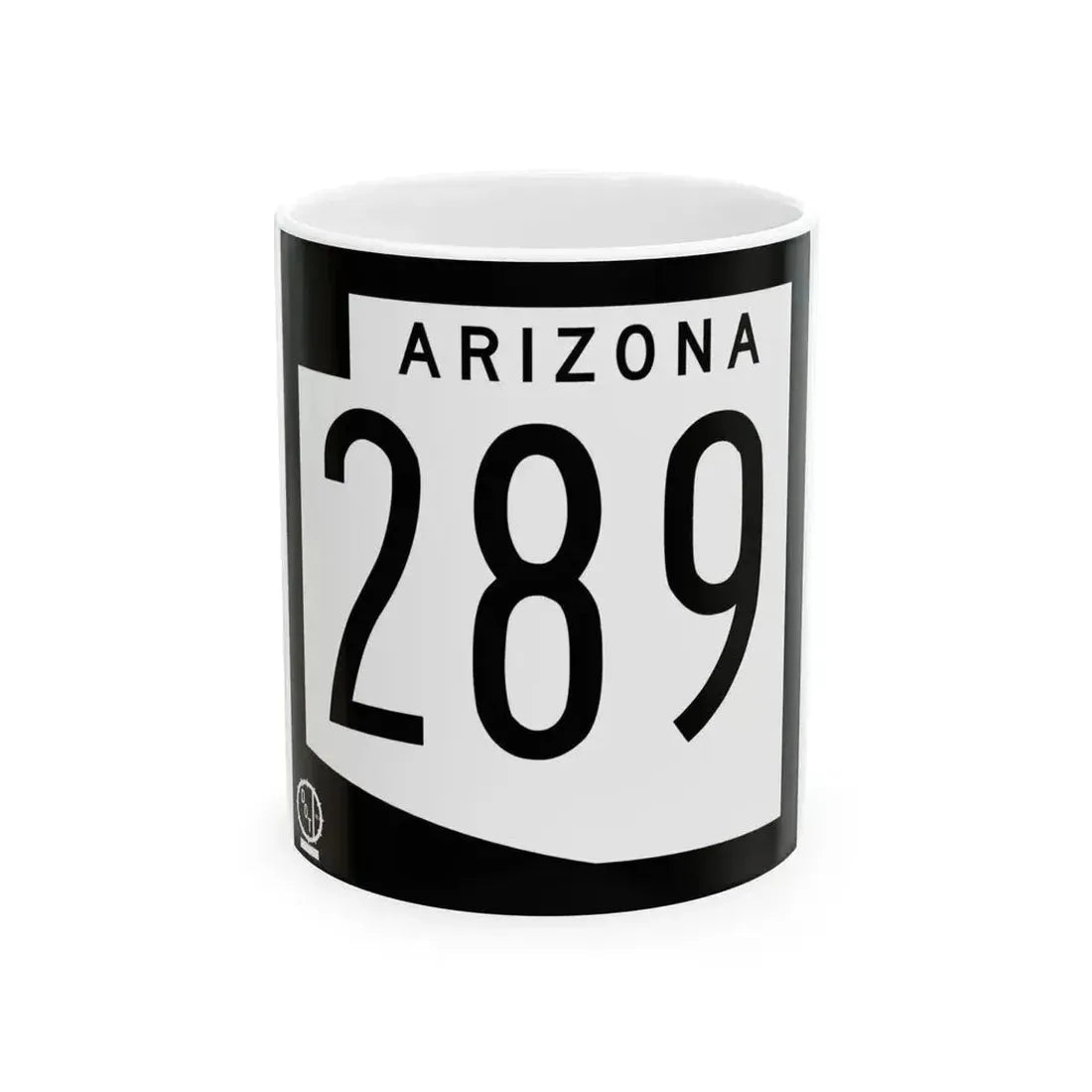 Arizona 289 1978 (Arizona) (Road Sign) White Coffee Mug 11oz - Go Mug Yourself
